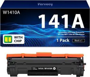 Ennovor 141A W14101A Toner Cartridge Replacement for HP 141A W14101A 141X W1410X Black Toner Cateridge Compatible with HP Laserjet M110w MFP M140w M139w Printer (1 Pack, with CHIP)