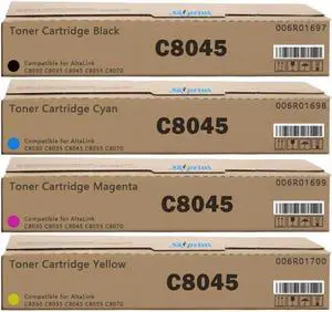 Ennovor AltaLink C8030 C8035 C8045 Toner Cartridge Replacement for Xerox 006R01697 006R01698 006R01699 006R01700 Toner Use for Xerox AltaLink C8030 C8035 C8045 C8055 C8070.Black Cyan Magenta Yellow