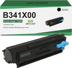 Ennovor B341X00 Extra High Yield Toner Cartridge Lexmark B341X00 Black Toner Cartridge for Lexmark MB3442i, B3442dw, MB3442adw Laser Printer, 6,000 Pages