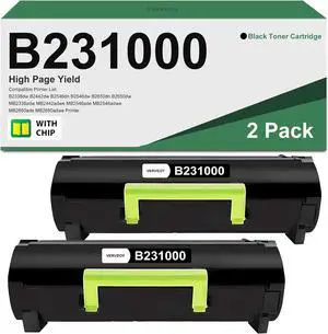 Ennovor Remanufactured B231000 High Yield Toner Cartridge Replacement for Lexmark B231000 Black Print Cartridge for B2338dw B2650dn B2442dw B2546dw B2650dw MB2338adw MB2442adwe MB2546ade Printer