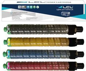 Ennovor LCL Compatible Toner Cartridge Replacement for Ricoh MP C3002 MP C3502 MPC3002 MPC3502-841735 841738 841737 841736 (Black Cyan Magenta Yellow, 4 Pack) Black 28,000 Pages- Color 18,000 Pages