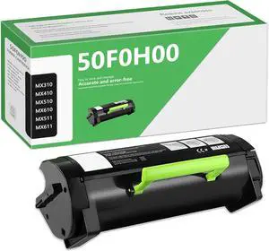 50F0H00 High-yield Black Toner Cartridge 1 Pack - Compatible with 601H 60F1H00 Toner Cartridge Replacement for Lexmark 50F0H00/60F1H00 MX310dn MX410de MX511de MX511dhe MX510de MX611de MX611dhe Printer
