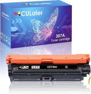 Ennovor CULater Remanufactured Toner Cartridge Replacement for 307A CE740A Black Toner Cartridges for HP Color CP5220 CP5225 CP5225n CP5225dn Printers (1 Black)
