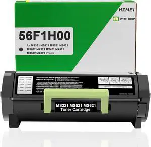 Ennovor 56F1H00 Toner Cartridge High Yield 56F1H00 Black Toner Compatible for Lexmark MS321 MS421 MS521 MS621 MS622 MX321 MX421 MX521 MX522 MX622 Laser Printer 15,000 Pages