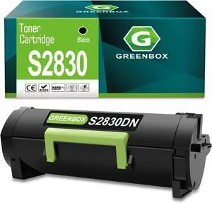 GREENBOX Compatible S2830 High Yield Black Toner Cartridge Remanufactured for Dell S2830DN S2830 593-BBYP GGCTW CH00D 2830ND FR3HY TC2RH 3RDYK 593-BBYO Printer ( 8,500 Pages High Yield, Black, 1-Pack)