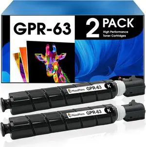 Ennovor MasaiMara GPR-63 GPR63 4766C003AA (71,500 Pages) High Capacity Compatible Toner Cartridges Replacement for Canon ImageRunner Advance DX 6855i 6860 6860i 6870 6870i Printer (Black, 2-Pack)