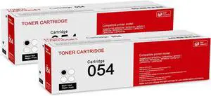 Ennovor 2 Pack 054 3024C001 Black Toner Cartridge: Compatible CRG-054 Replacement for Canon imageCLASS MF642Cdw MF644Cdw MF640C MF641Cw MF643Cdw MF645Cx LBP621Cw LBP622Cdw LBP623Cdw Printer