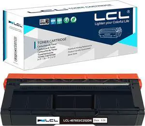 Ennovor LCL Remanufactured Toner Cartridge Replacement for Ricoh 407653 sp c252dn c252sf c262dnw c262sfnw C252HA 6500 Pages (1-Pack Black)