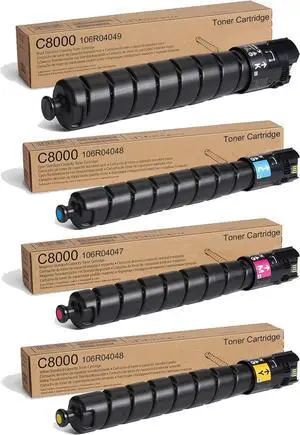 Ennovor High Yield Versalink C8000 Toner Cartridges Replacement for Xerox 106R04049 106R04046 106R04047 106R04048 Compatible for Xerox Versalink C8000 C8000DT C8000DTM Printer (4-Pack)