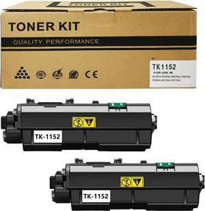 Ennovor TK-1152 Toner Compatible for Kyocera TK-1152 TK1152 Black Toner Cartridge for ECOSYS P2235dw M2635dw Printer High Yield (2 Pack)