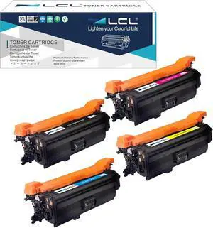 Ennovor LCL Remanufactured Toner Cartridge Replacement for HP 652A 653A CF320A CF321A CF322A CF323A M680 MFP M680dn M680f M680z 600 Color MFP M675 (4-Pack Black Cyan Magenta Yellow)