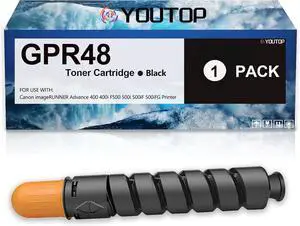 Ennovor GPR-48 GPR48 Black Toner Cartridge Replacement for Canon GPR-48 2788B003AA Toner Compatible for Canon imageRUNNER Advance 400 400i F500 500i 500iF 500iFG Printer