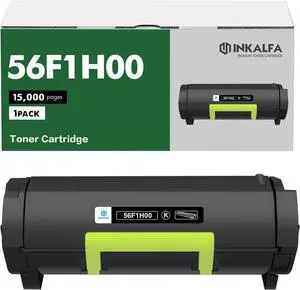 56F1H00 56F1000 Black Toner Cartridge 1-Pack Compatible for Lexmark 56F1H00 56F1000 High Yield Toner for MS32 MS421 MS521 MS621 MS622 MX321 MX421 MX521 MX522 MX622 Series Printer (15,000 Pages)