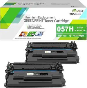 Compatible Toner Cartridges 057H ( 057 ) High Capacity 10000 Pages 2 Blacks for Canon LBP236dw MF445dw LBP226dw MF455dw MF449dw MF448dw MF443dw LBP228dw LBP227dw LBP223dw MF451dw MF452dw Printers