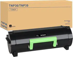 Ennovor BUEGOO A63V00W A63V00F TNP36 TNP-36 TNP39 TNP-39 Toner Cartridge Compatible for Minolta Bizhub 3300P Printer | 1 Black