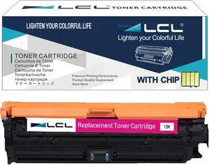 Ennovor LCL Remanufactured Toner Cartridge Replacement for HP 650A CE273A CP5525 CP5525dn CP5525n CP5525xh M750dn M750n M750xh (1-Pack Magenta)