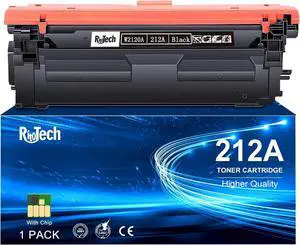 Ennovor 212A W2120A Black Toner Cartridge,Compatible Replacement for HP 212 A 212X W2120X, for Color Laserjet Enterprise M554 M555 Flow MFP M578 Printer, with Upgraded Chip,No Fading,No Streak