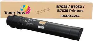 Toner PROS (TM) Remanufactured Xerox Versalink 106R03394 Toner Cartridge - Black Extra High Yield Toner Replacement for Xerox Versalink B7025 / B7030 / B7035 Printers - Pages Yield 30,000, 1 Pack