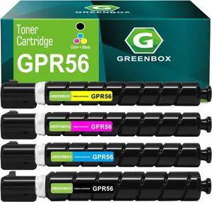 Ennovor GREENBOX GPR56 GPR-56 Toner Cartridge Replacement for 0098C003AA 0999C003AA 1000C003AA 1001C003AA for Canon ImageRunner Advance C7565 C7565i C7570 C7570i C7580 C7580i Printer