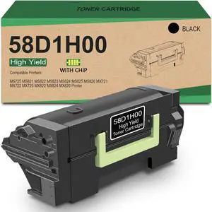 Ennovor 58D1H00 High Yield Toner Cartridge Replacement for Lexmark 58D1H00 Toner Cartridge Use for MS725 MS821 MS822 MS823 MS824 MS825 MS826 MX721 MX722 MX725 MX822 MX824 MX826 Printer [15,000 Pages]