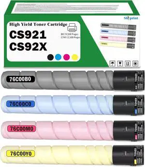 Ennovor CS921 CS92X High Capacity Toner Cartridge Replacement for Lexmark CS92x CS921 CS923 CX920 CX921 CX922 CX923 CX924 CX92X CX921DE Printer.76C00K0 76C00C0 76C00M0 76C00Y0