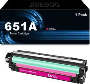 Ennovor BUEGOO 651A CE343A Magenta Toner Cartridge Compatible for Color Enterprise 700 MFP M775f M775z M775dn | 1 Pack