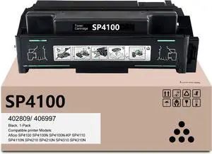 Ennovor SP4100 Black High Yield Toner Cartridge 402809/ 406997 Type 120 Replacement for Ricoh Aficio SP 4100 4100N 4100N-KP 4110 4110N 4210 4210N 4310 4310N Printer Toner (1-Pack)