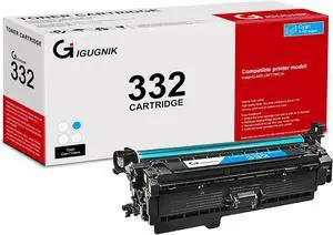 Ennovor 1 Pack 332 6262B012 Cyan Toner Cartridge Compatible 332 Replacement for Canon 332 for Canon imageCLASS LBP7780Cdn Printer