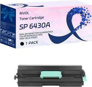 Ennovor SP 6430A Toner Cartridge Compatible for Ricoh SP 6440 6440M SP 6430 6430M 6420 6420M 6410 6450 Printers, with Chip, High Yield 10000 Pages, Vivid Colors (1 Pack Black)