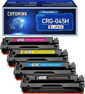 Ennovor Toner Cartridges Replacement for Canon 045 045H Compatible with Canon ImageCLASS MF634Cdw MF632Cdw LBP612Cdw LBP611Cn Printers ( Black Cyan Yellow Magenta)