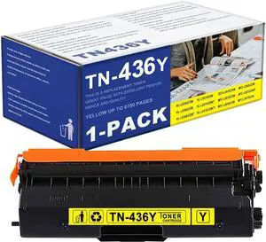 Ennovor INDI TN436Y TN-436Y Compatible TN436 TN-436 (1 Pack Yellow) Super High Yield Toner Cartridge Replacement for Brother HL-L8360CDW L9310CDW L9310CDWTT MFC-L8610CDW L8690CDW Printer.