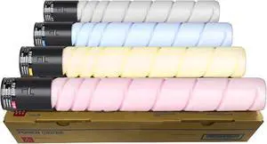 Ennovor Compatible TN514 TN324 Toner Cartridge Use for Konica TN514 TN324 TN512 Minolta Bizhub C258 C308 C368 C454 C454e C458 C554 C554e C558 C658 Printer (Black,Magenta,Yellow,Cyan)