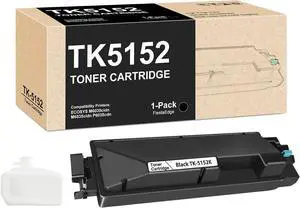 Ennovor TK-5152 TK5152 Black Toner Cartridge 1-Pack TK-5152K TK5152K Compatible for Kyocera TK5152 Toner for ECOSYS M6035cidn M6535cidn P6035cdn Printer Cartridge