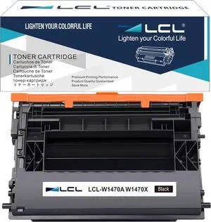 LCL 147X Black Toner Cartridge Replacement for HP 147A W1470A 147X W1470X for HP Laserjet M610 M611 M612 M610n M611dn M611x M612dn M612x MFP M634z M635fht M635 M635h M636fh Flow MFP M634h M635z M636z
