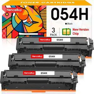 Ennovor Compatible 054H Black Toner Cartridge Replacement for Canon 054H CRG-054H 054 CRG-054 Use with Canon Color imageCLASS MF644Cdw MF642Cdw LBP622Cdw LBP620 MF640C MF641Cw Printer (Black,3-Pack)