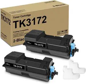 Ennovor TK3172 TK-3172 1T02T80US0 (2 Pack Black) Toner Cartridge Compatible with ECOSYS P3050dn P3055dn P3060dn M3860idn M3860idnf Printer