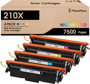 MasaiMara 210X High Capacity Compatible Toner Cartridges Replacement for HP Laserjet Pro 4201dn 4201dne 4201dw 4201dw Color Laserjet Pro MFP 4301dw 4301dwe 4301fdn 4301fdne 4301fdw 4301fdwe Printer