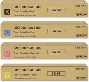 Ennovor High Yield IM C3000 IM C3500 Toner Cartridges [ 31,200 Pages] 842251 842252 842253 842254 IMC3000 IMC3500 Toner Cartridge Compatible for IM C3500 IM C3000 Printer