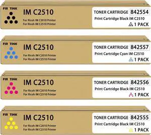 Ennovor High Capacity IMC2510 IM C2510 Toner Cartridges [30,000 Pages] 842554 842557 842556 842555 IMC2010 IM C2010 Toner Set Remanufactured Replacement for Ricoh IM C2010 IM C2510 Toner Printer