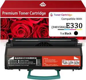 Ennovor E330 Toner Cartridge Compatible for Lexmark E330 34015HA Toner Cartridges Work for Lexmark E330 E332 E332n E332tn E340 E342 E342n E342tn Printers