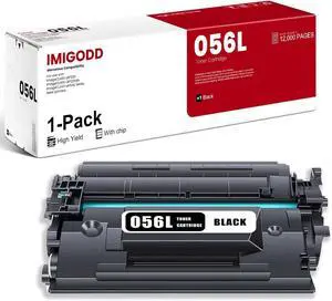 Ennovor 1-Pack 056L(3006C002) Black Toner Cartridge Replacement for Canon High Capacity 12,000 Pages with ImageCLASS LBP320 LBP325dn MF540 Series Printerwith chip