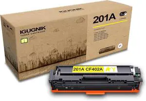 Ennovor 1-Pack 201A CF402A High Yield Yellow Toner Cartridge(with chip), Replacement for HP 201A CF402A for Color Pro M252dw,M252n,MFP M277n,MFP M277dw,MFP M277c6,MFP M274n Printer