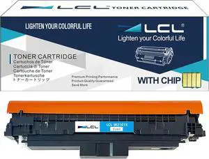 Ennovor LCL W2101X Cyan Toner Cartridge Replacement for HP 210X 210A W2101A W2101Xwith CHIP Color Pro 4201dn 4201dw Color Pro MFP 4301dw 4301fdn 4301fdw Printer (1-Pack )