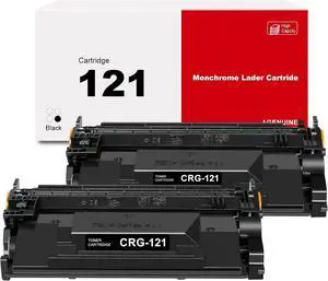 Ennovor 121 Black Toner Cartridge 2 Pack Compatible for Canon CRG CRG121 3252C001 for ImageCLASS D1620 (2223C024), ImageCLASS D1650 (2223C023)