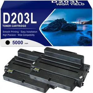 Ennovor D203L MLT-D203L Toner for Samsung Printer: Easy to Install Replacement for Samsung D203L MLT-D203L Toner Cartridge ProXpressSL-M3320ND M3820 M3820ND M3820DW M4020ND 2sets
