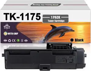 Ennovor TK1175 Toner Cartridge Compatible for Kyocera TK1175 TK-1175 TK-1175K Toner Cartridges Work for Kyocera Ecosys M2040dn M2540dn M2640idw Printers 1 Black Pack