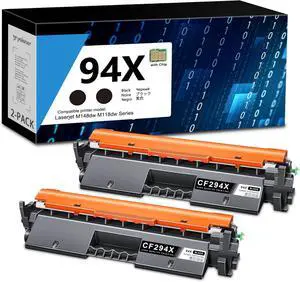 94X High-yield Black Toner Cartridge CF294X 2-Pack with Chip Remanufactured Replacement for HP 94X CF294X 94A CF294A Compatible with Laser Pro M118, M118dw, M148, M148dw, M148fdw, M149fdw Printer