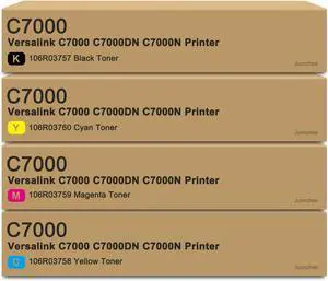 Ennovor VersaLink C7000 Black Cyan Magenta Yellow High Capacity Toner Cartridges Replacement for Xerox 106R03757 106R03758 106R03759 106R03760 VersaLink C7000 C7000/DN C7000/N Printer Toner (4-Pack)