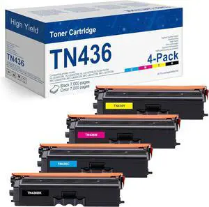 Ennovor TN436 Toner Cartridges 4 Pack Replacement for Brother TN-436 Toner Work with MFC-L8900CDW HL-L8260CDW HL-L8360CDW MFC-L8610CDW MFC-L9570CDW Printer,(TN 436 Toner Cartridge Set High Yield)