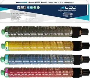 LCL Compatible Toner Cartridge Replacement for Ricoh 821117 821120 821119 821118 821181 821184 821183 821182 SP C830DN C830DNA SP C831D SP C830 C830dn C831 C831dn (4-Pack Black Cyan Magenta Yellow)